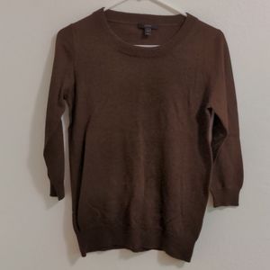 Maroon J.Crew Crew Neck Merino Wool Sweater